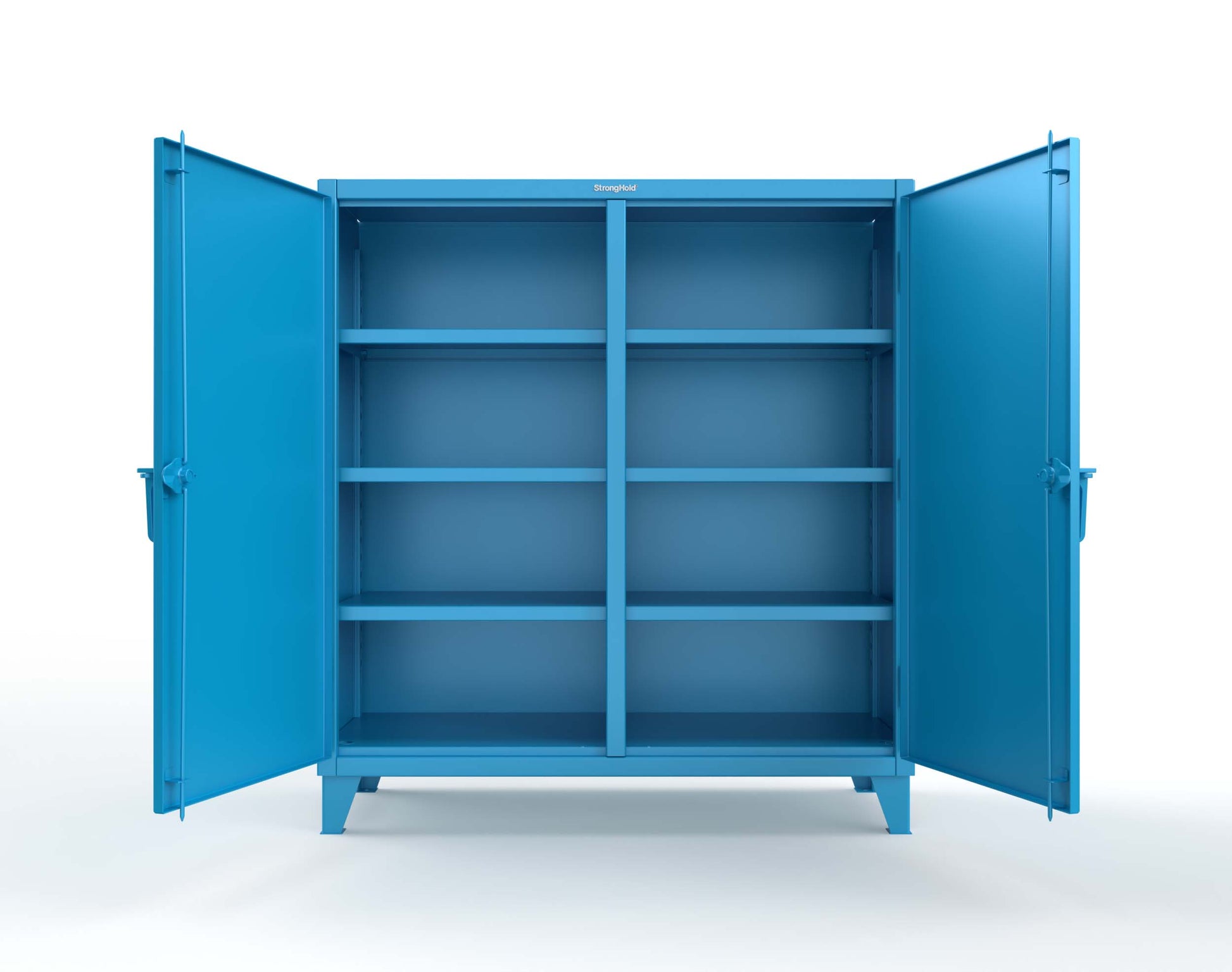 Extreme Duty 12 GA Double Shift Cabinet with 6 Shelves - 60 In. W x 24 In. D x 66 In. H - 55-DS-246-5012