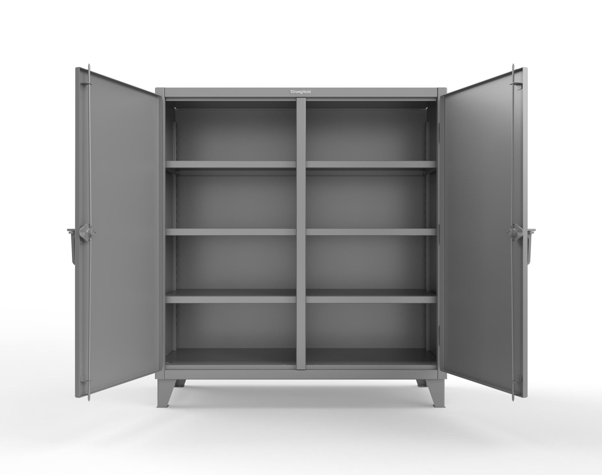 Extreme Duty 12 GA Double Shift Cabinet with 6 Shelves - 60 In. W x 24 In. D x 66 In. H - 55-DS-246-7037