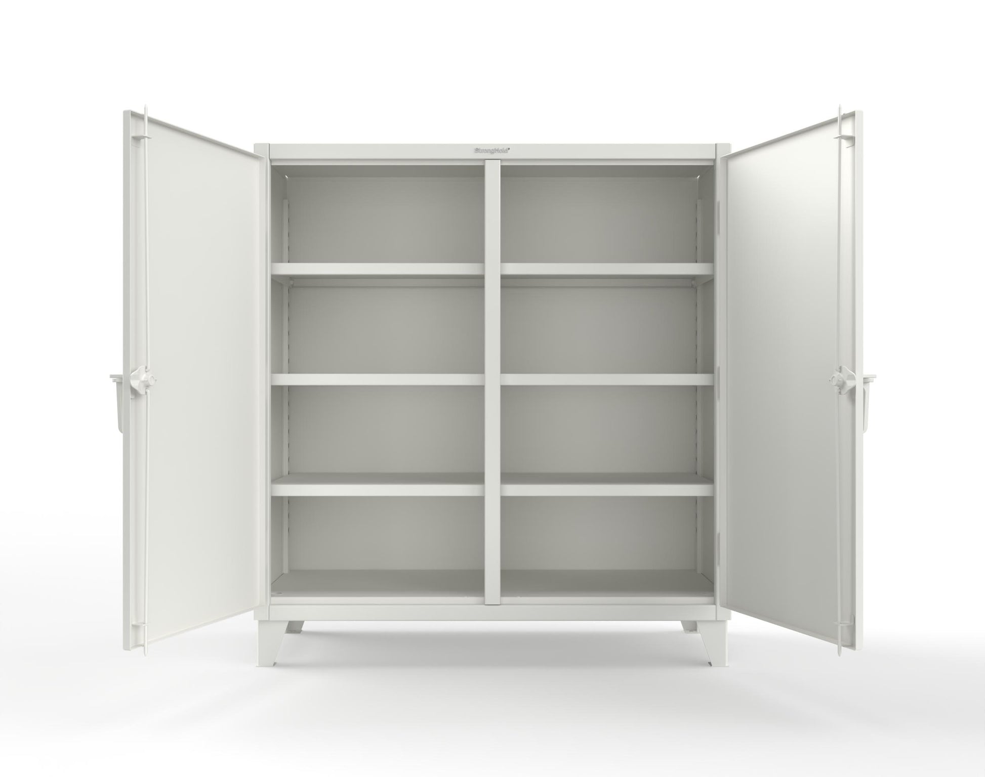 Extreme Duty 12 GA Double Shift Cabinet with 6 Shelves - 60 In. W x 24 In. D x 66 In. H - 55-DS-246-9003