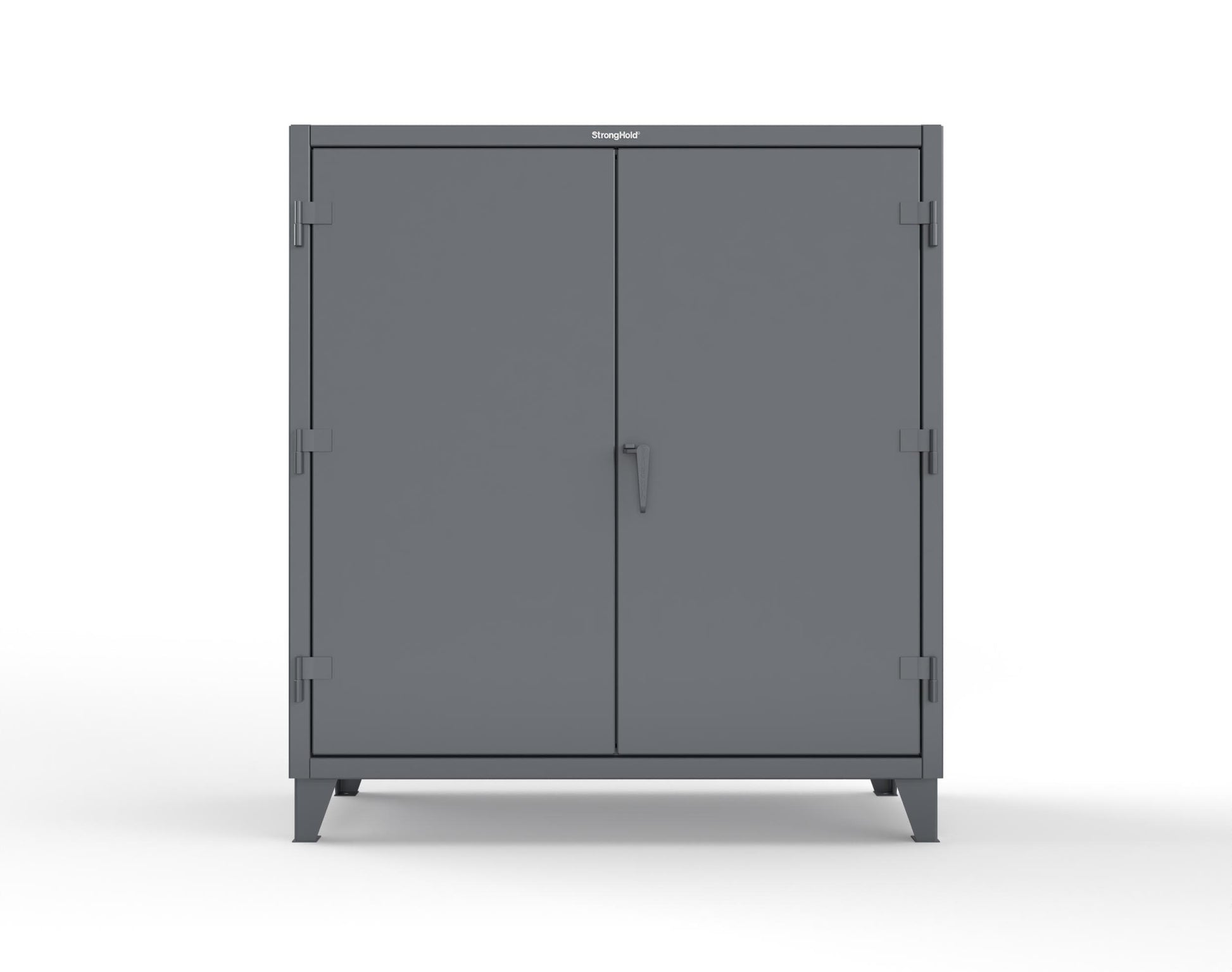 Extreme Duty 12 GA Uniform Cabinet with Hanger Rod, 1 Shelf - 60 In. W x 24 In. D x 66 In. H - 56-WR-241-7024