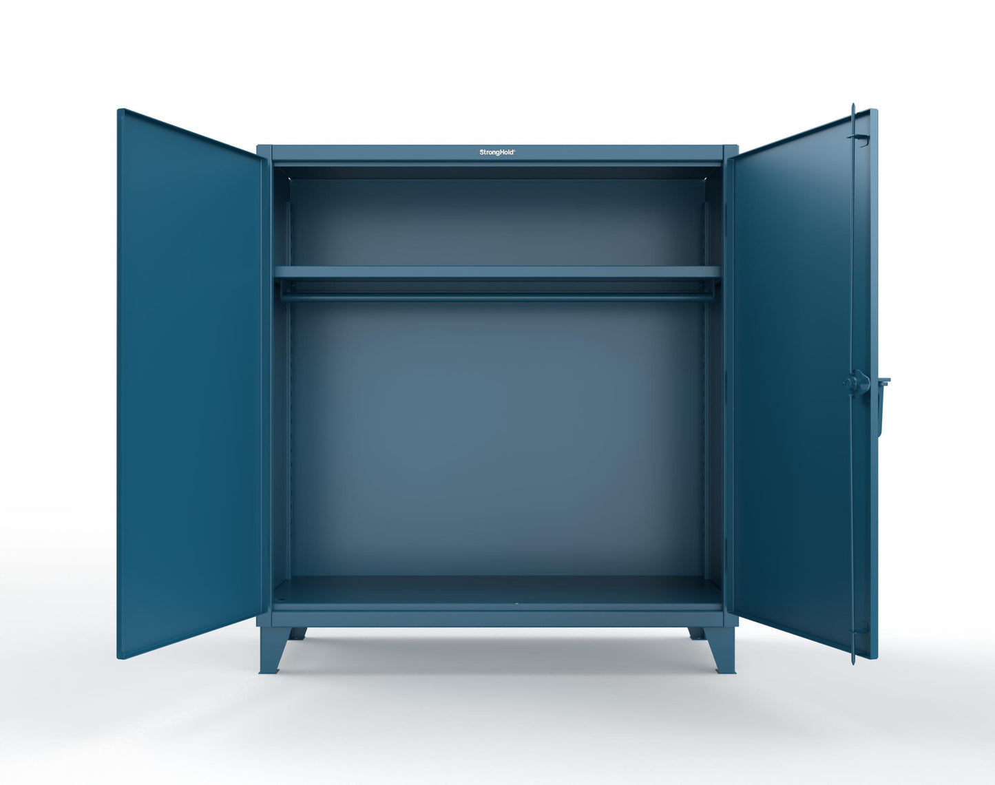 Extreme Duty 12 GA Uniform Cabinet with Hanger Rod, 1 Shelf - 60 In. W x 24 In. D x 66 In. H - 56-WR-241-5001