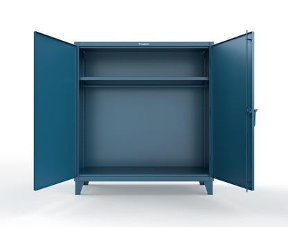 Extreme Duty 12 GA Uniform Cabinet with Hanger Rod, 1 Shelf - 60 In. W x 24 In. D x 66 In. H - 56-WR-241-5001