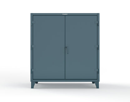 Extreme Duty 12 GA Uniform Cabinet with Hanger Rod, 1 Shelf - 60 In. W x 24 In. D x 66 In. H - 56-WR-241-5001