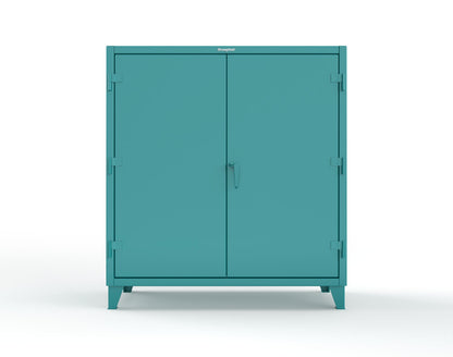 Extreme Duty 12 GA Uniform Cabinet with Hanger Rod, 1 Shelf - 60 In. W x 24 In. D x 66 In. H - 56-WR-241-5021