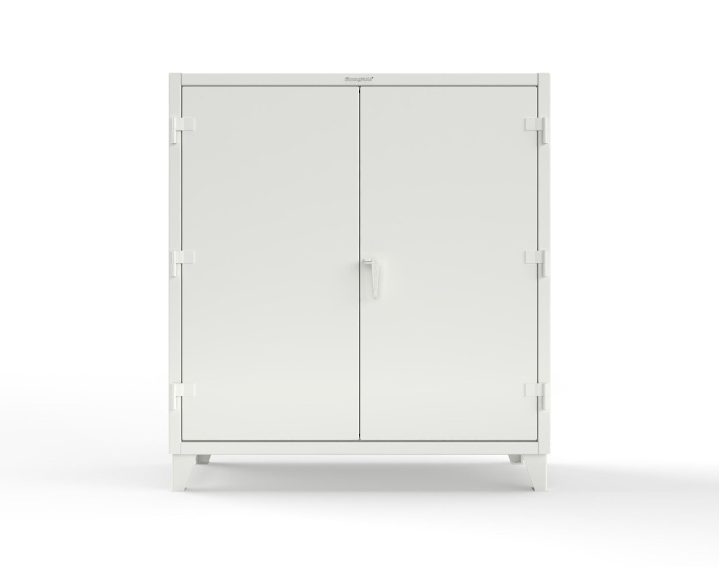 Extreme Duty 12 GA Uniform Cabinet with Hanger Rod, 1 Shelf - 60 In. W x 24 In. D x 66 In. H - 56-WR-241-9003