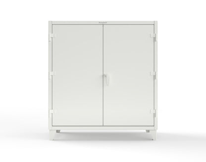 Extreme Duty 12 GA Uniform Cabinet with Hanger Rod, 1 Shelf - 60 In. W x 24 In. D x 66 In. H - 56-WR-241-9003