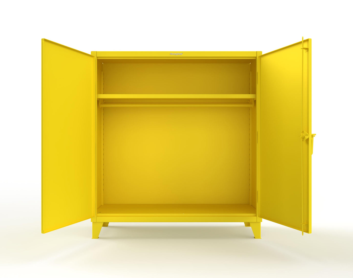 Extreme Duty 12 GA Uniform Cabinet with Hanger Rod, 1 Shelf - 60 In. W x 24 In. D x 66 In. H - 56-WR-241-1021