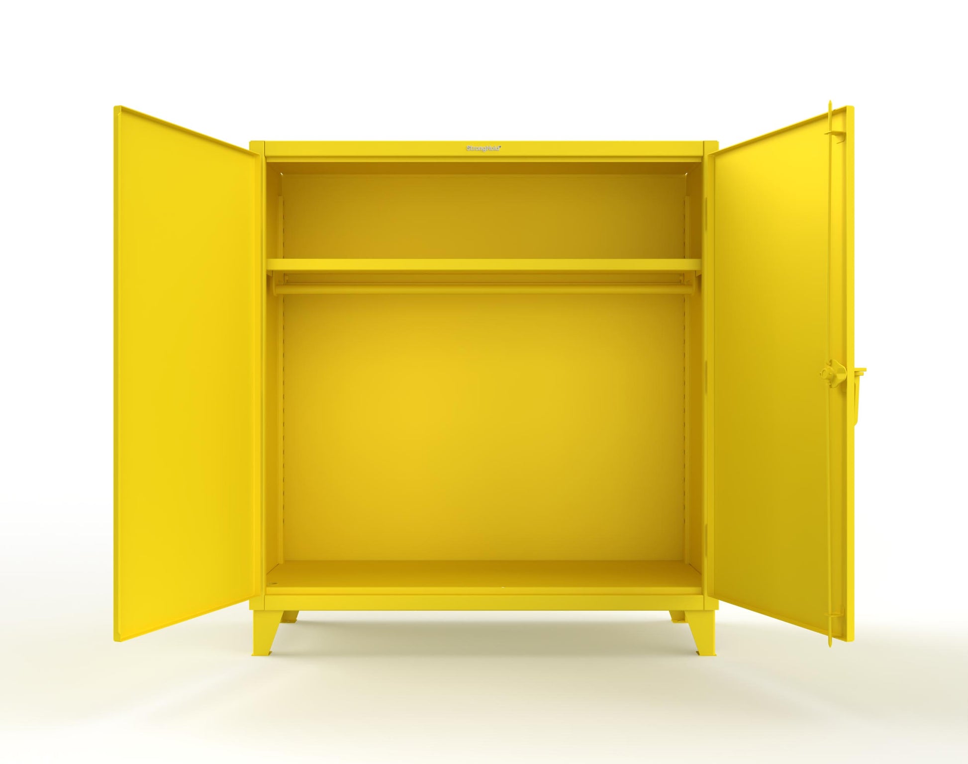 Extreme Duty 12 GA Uniform Cabinet with Hanger Rod, 1 Shelf - 60 In. W x 24 In. D x 66 In. H - 56-WR-241-1021