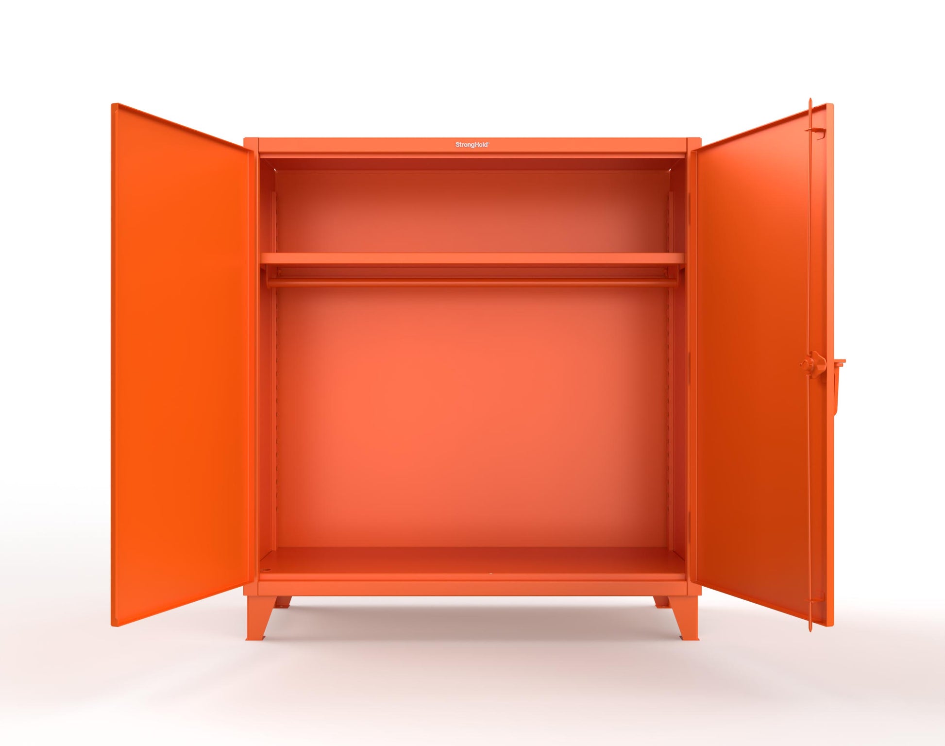 Extreme Duty 12 GA Uniform Cabinet with Hanger Rod, 1 Shelf - 60 In. W x 24 In. D x 66 In. H - 56-WR-241-2009