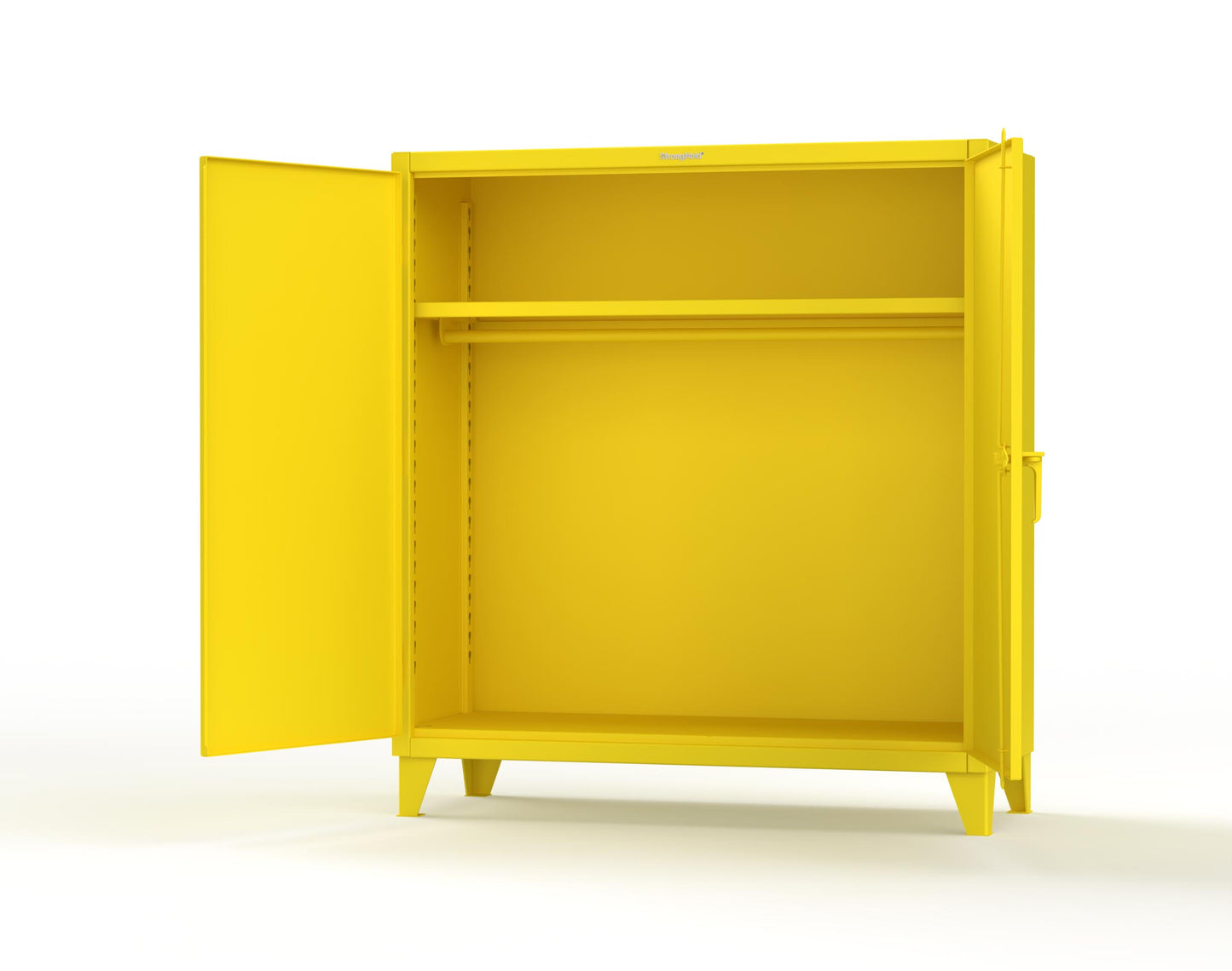 Extreme Duty 12 GA Uniform Cabinet with Hanger Rod, 1 Shelf - 60 In. W x 24 In. D x 66 In. H - 56-WR-241-1021
