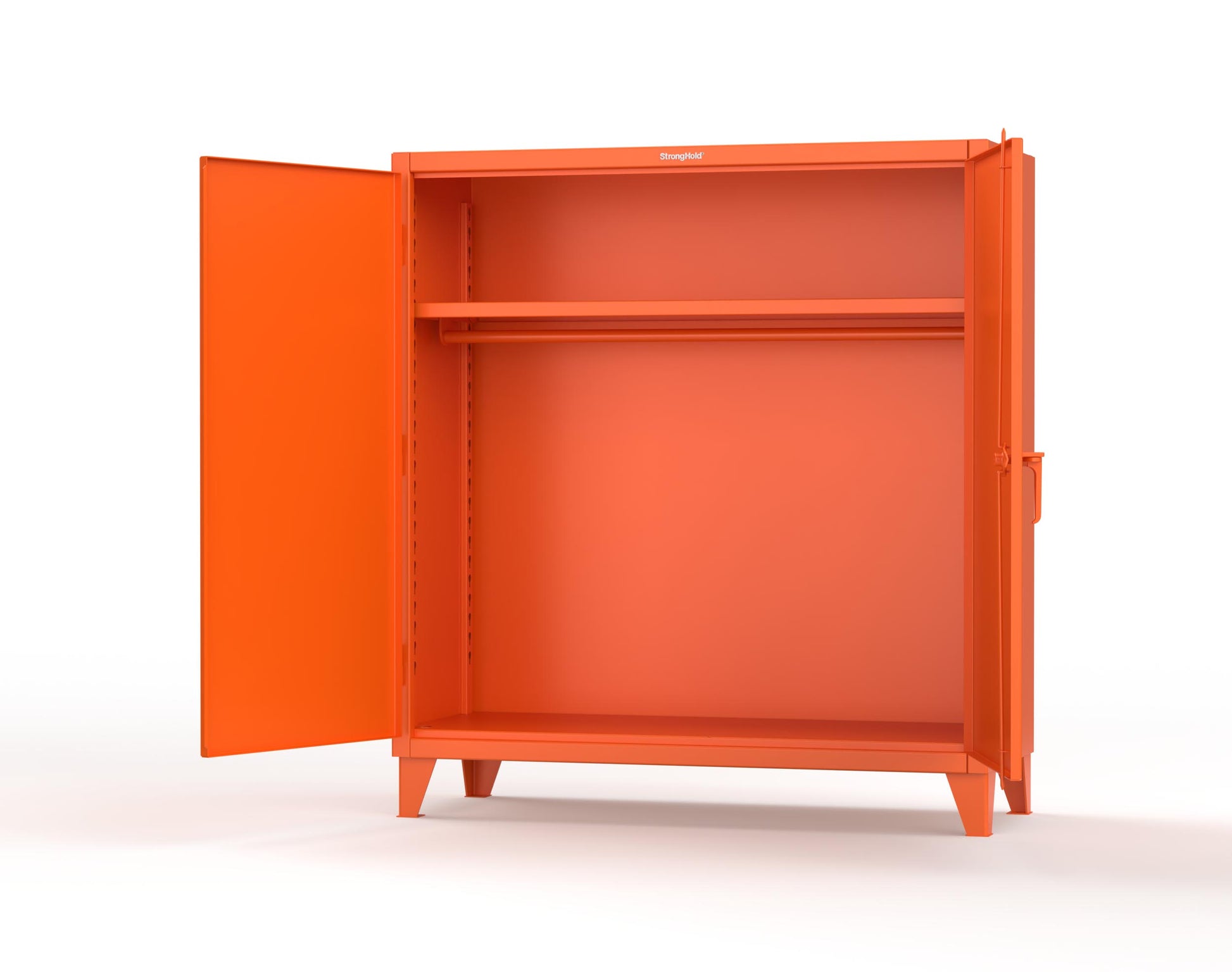 Extreme Duty 12 GA Uniform Cabinet with Hanger Rod, 1 Shelf - 60 In. W x 24 In. D x 66 In. H - 56-WR-241-2009
