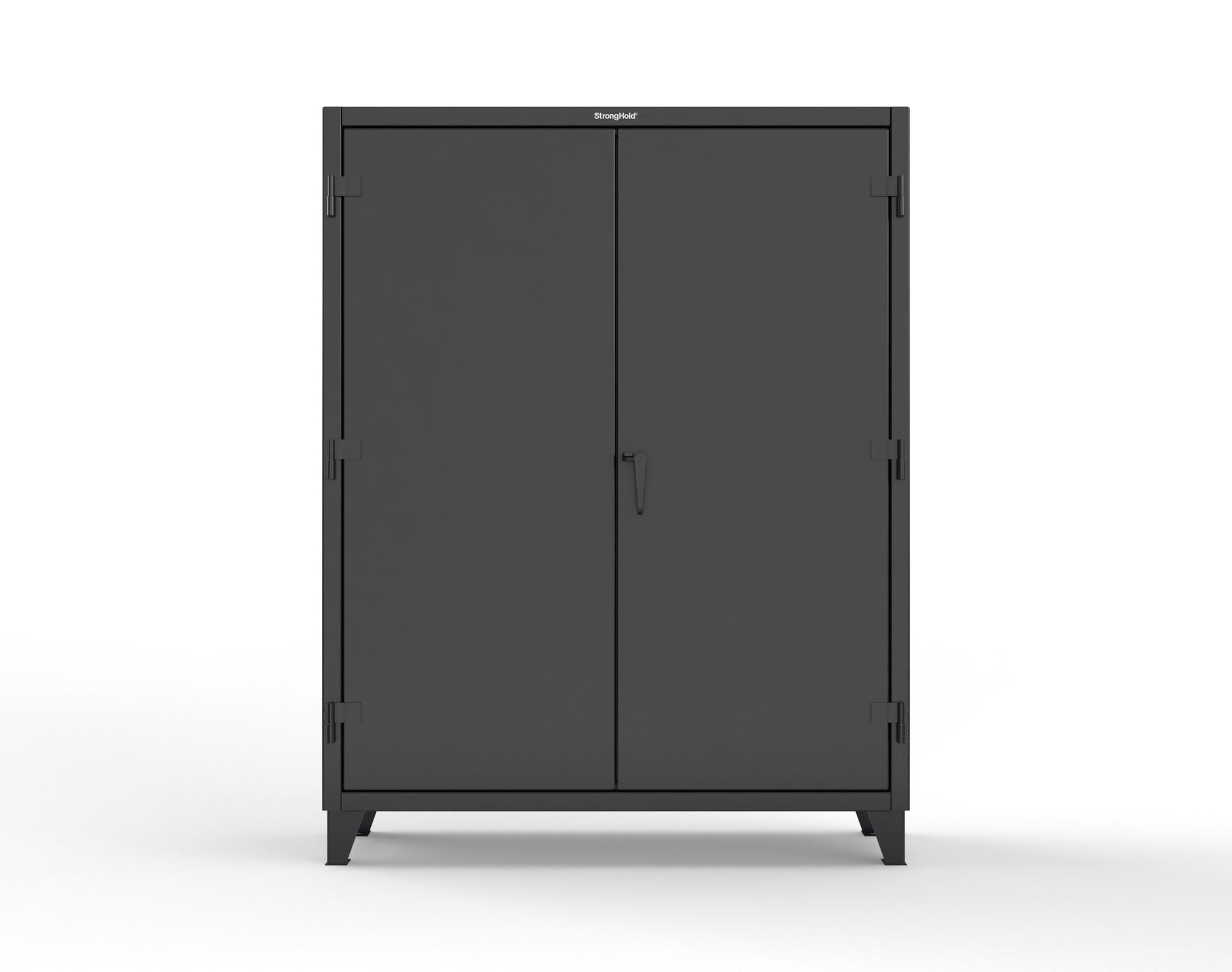 Extreme Duty 12 GA Cabinet with 99 Pigeonholes - 60 in. W x 16 in. D x 78 in. H - 56-1610-99OP-9005