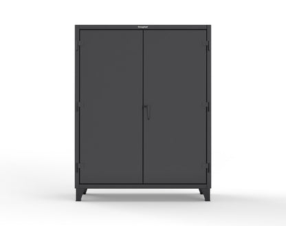 Extreme Duty 12 GA Cabinet with 99 Pigeonholes - 60 in. W x 16 in. D x 78 in. H - 56-1610-99OP-9005