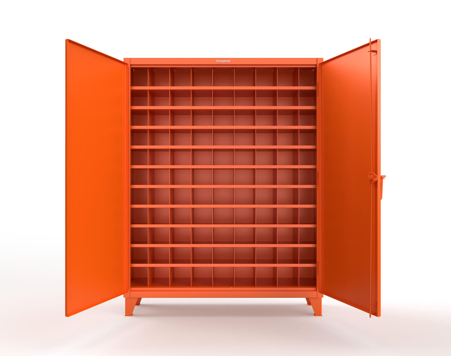 Extreme Duty 12 GA Cabinet with 99 Pigeonholes - 60 in. W x 16 in. D x 78 in. H - 56-1610-99OP-2009