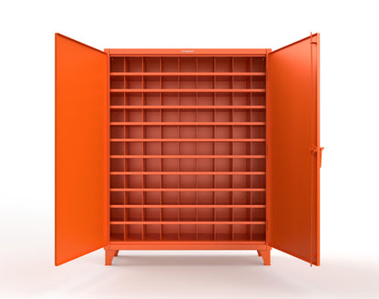 Extreme Duty 12 GA Cabinet with 99 Pigeonholes - 60 in. W x 16 in. D x 78 in. H - 56-1610-99OP-2009