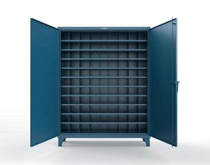 Extreme Duty 12 GA Cabinet with 99 Pigeonholes - 60 in. W x 16 in. D x 78 in. H - 56-1610-99OP-5001