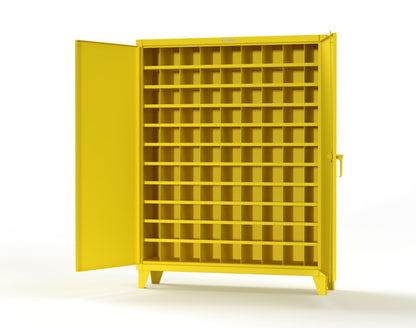 Extreme Duty 12 GA Cabinet with 99 Pigeonholes - 60 in. W x 16 in. D x 78 in. H - 56-1610-99OP-1021