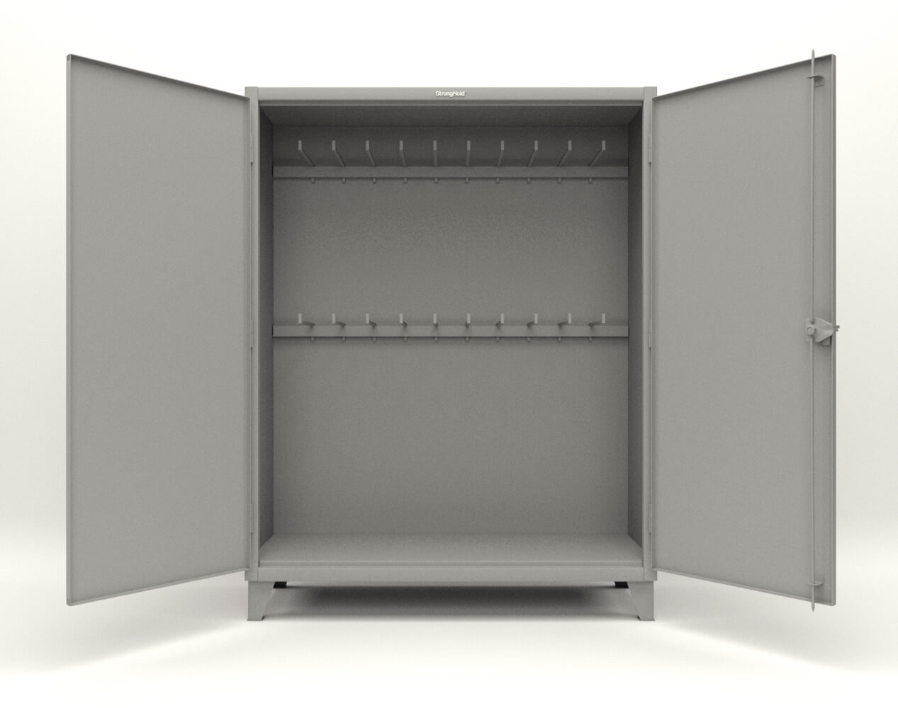 Extreme Duty 12 GA Rigging Cabinet with 20 Hooks - 60 In. W x 24 In. D x 78 In. H