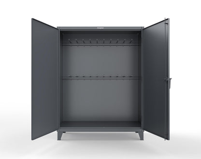 Extreme Duty 12 GA Rigging Cabinet with 20 Hooks - 60 In. W x 24 In. D x 78 In. H - 56-240-20-7024