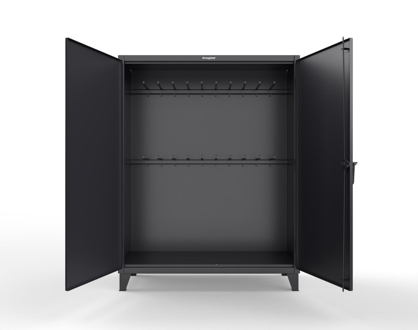 Extreme Duty 12 GA Rigging Cabinet with 20 Hooks - 60 In. W x 24 In. D x 78 In. H - 56-240-20-9005