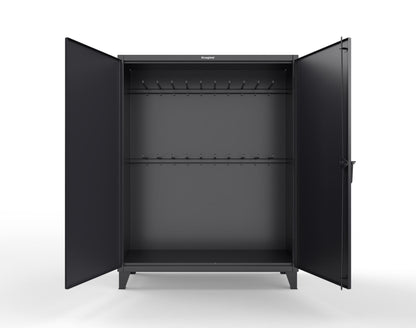 Extreme Duty 12 GA Rigging Cabinet with 20 Hooks - 60 In. W x 24 In. D x 78 In. H - 56-240-20-9005