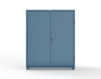 Extra Heavy Duty 14 GA Cabinet with 6 Half-Width Drawers, 3 Shelves - 60 In. W x 24 In. D x 75 In. H - 56-243-6/5DB-L-5001