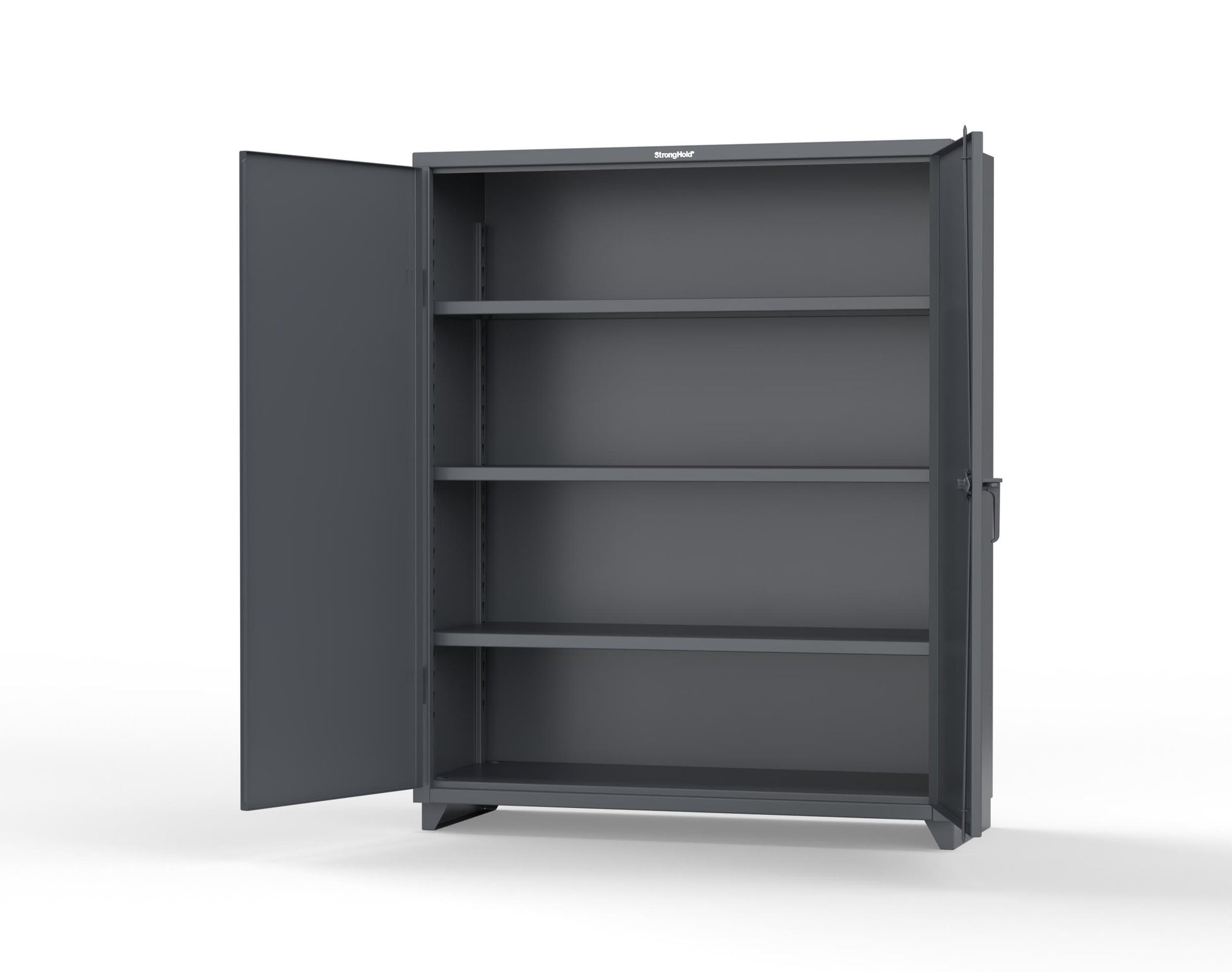 Extra Heavy Duty 14 GA Cabinet with 6 Half-Width Drawers, 3 Shelves - 60 In. W x 24 In. D x 75 In. H - 56-243-6/5DB-L-7024