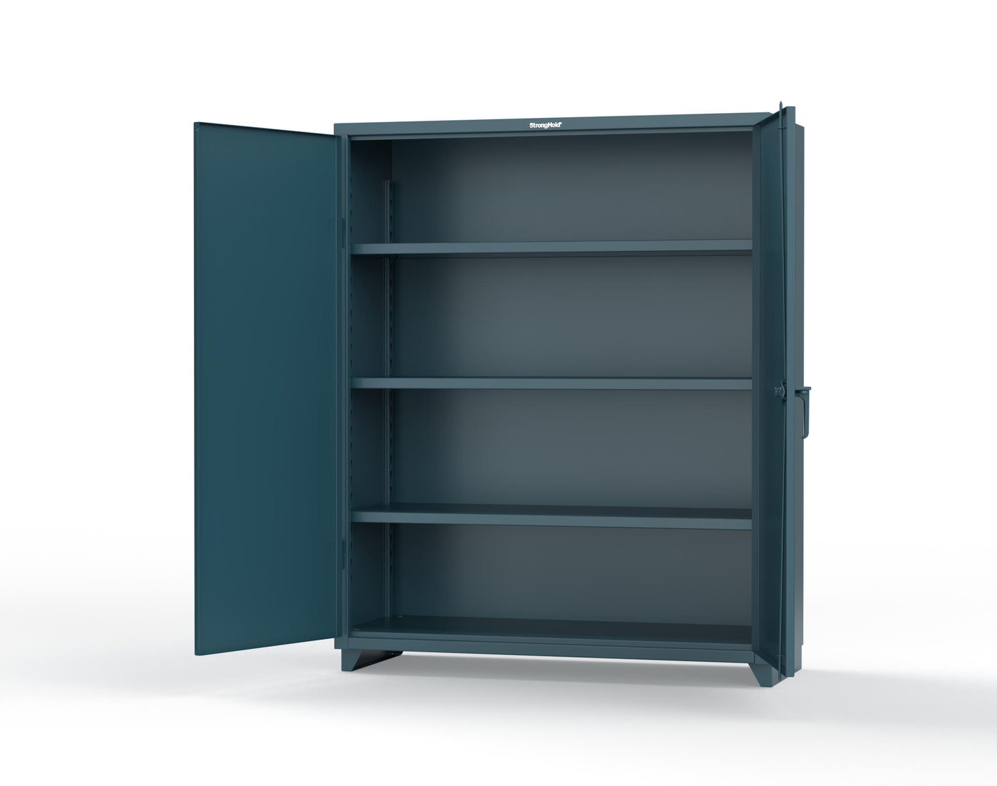 Extra Heavy Duty 14 GA Cabinet with 6 Half-Width Drawers, 3 Shelves - 60 In. W x 24 In. D x 75 In. H - 56-243-6/5DB-L-5001