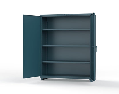 Extra Heavy Duty 14 GA Cabinet with 6 Half-Width Drawers, 3 Shelves - 60 In. W x 24 In. D x 75 In. H - 56-243-6/5DB-L-5001