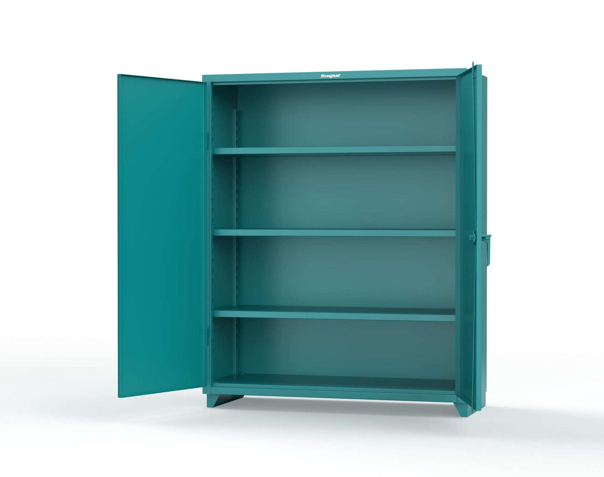 Extra Heavy Duty 14 GA Cabinet with 6 Half-Width Drawers, 3 Shelves - 60 In. W x 24 In. D x 75 In. H - 56-243-6/5DB-L-5021