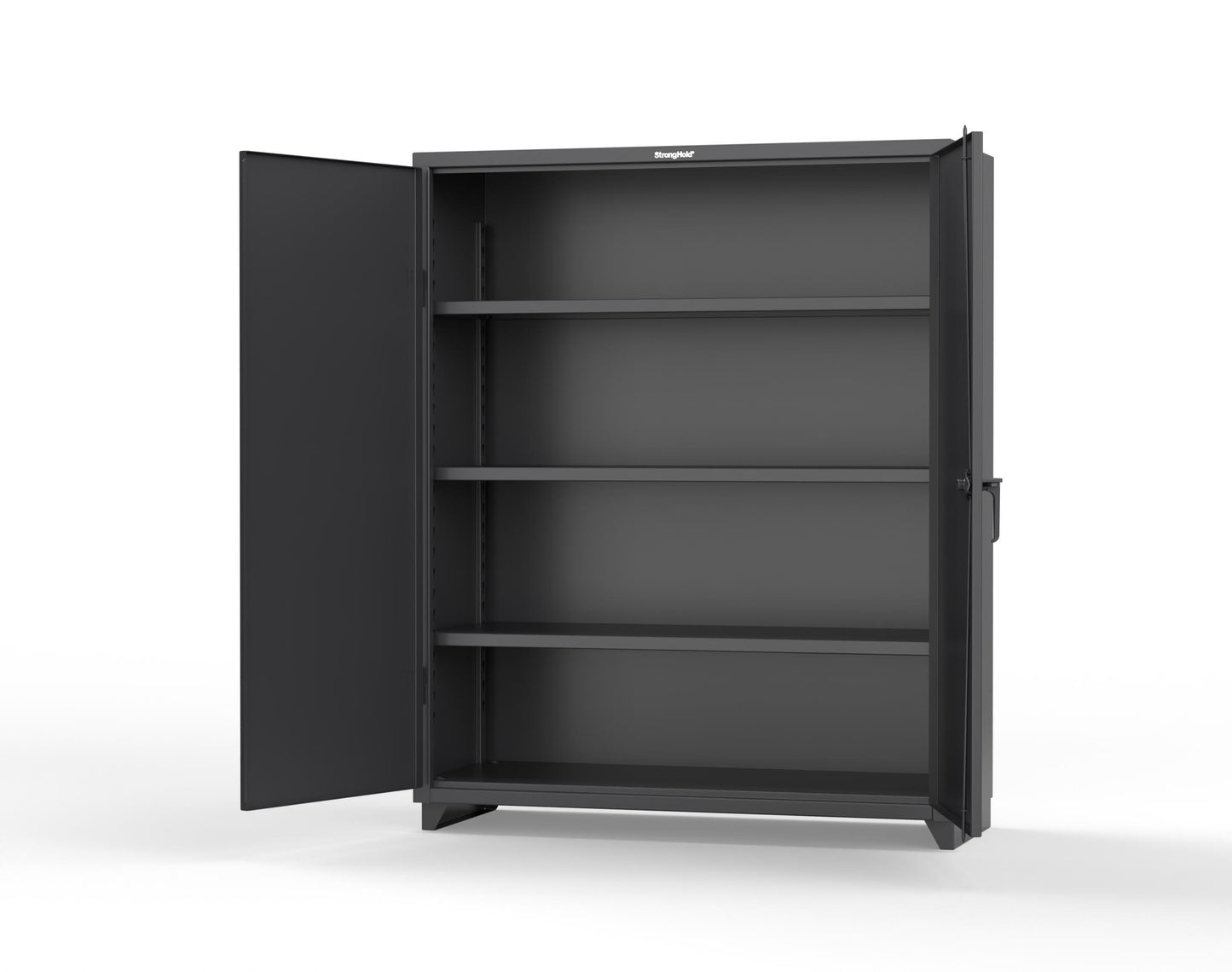 Extra Heavy Duty 14 GA Cabinet with 6 Half-Width Drawers, 3 Shelves - 60 In. W x 24 In. D x 75 In. H - 56-243-6/5DB-L-9005