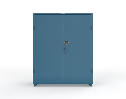 Extra Heavy Duty 14 GA Cabinet with 3 Shelves Secured by Electronic Lock with Digital Screen - 60 In. W x 24 In. D x 75 In. H - 56-243-AT-L-5001