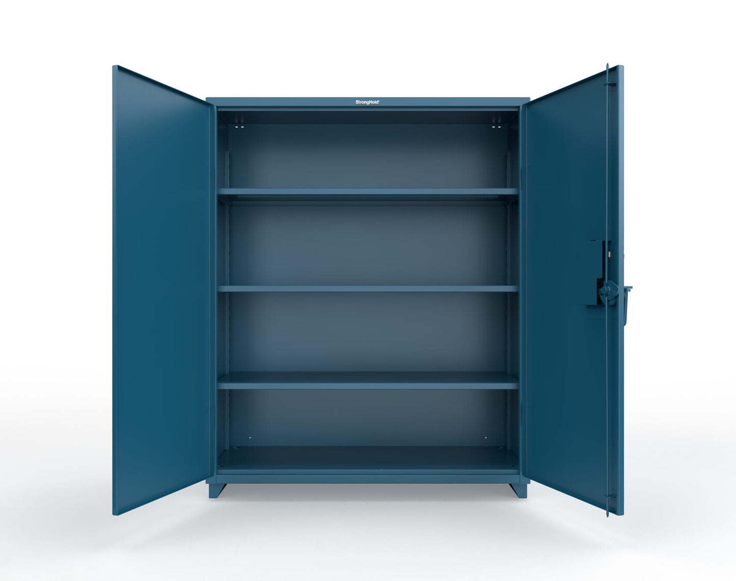 Extra Heavy Duty 14 GA Cabinet with 3 Shelves Secured by Electronic Lock with Digital Screen - 60 In. W x 24 In. D x 75 In. H - 56-243-AT-L-5001