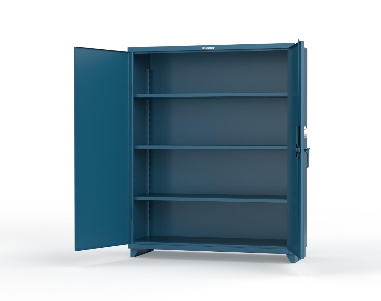 Extra Heavy Duty 14 GA Cabinet with 3 Shelves Secured by Electronic Lock with Digital Screen - 60 In. W x 24 In. D x 75 In. H - 56-243-AT-L-5001