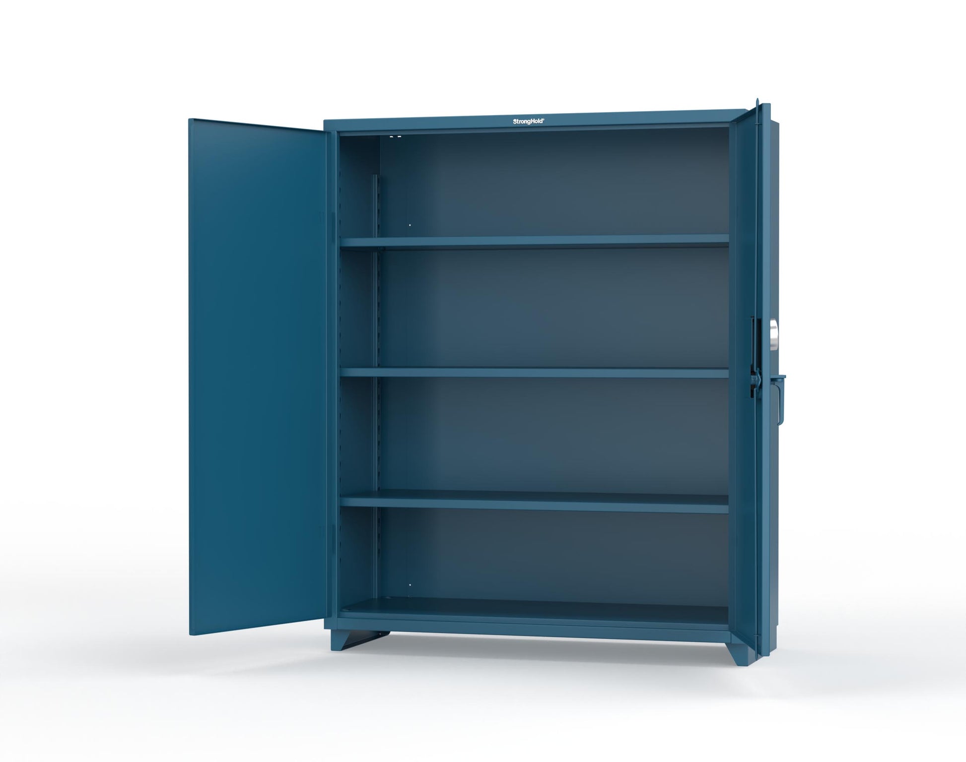 Extra Heavy Duty 14 GA Cabinet with 3 Shelves Secured by Electronic Lock with Digital Screen - 60 In. W x 24 In. D x 75 In. H - 56-243-AT-L-5001