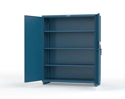 Extra Heavy Duty 14 GA Cabinet with 3 Shelves Secured by Electronic Lock with Digital Screen - 60 In. W x 24 In. D x 75 In. H - 56-243-AT-L-5001