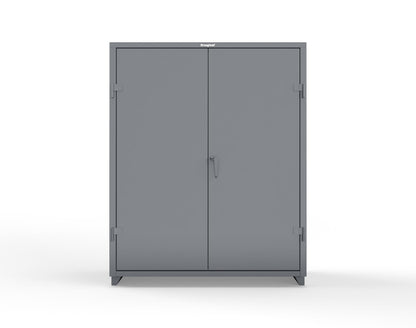 Extra Heavy Duty 14 GA Cabinet with 3 Shelves – 60 In. W x 24 In. D x 75 In. H - 56-243-L-7024