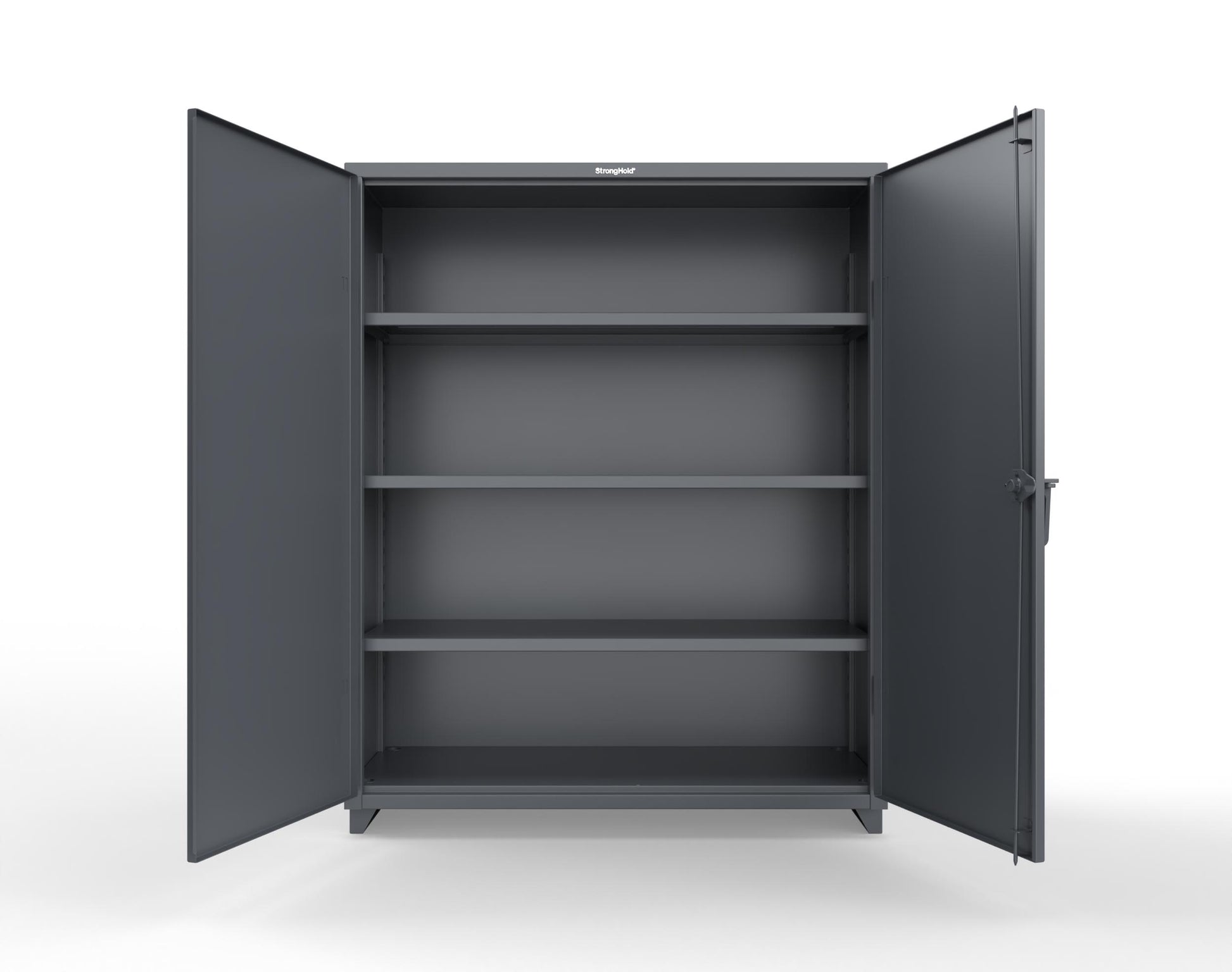 Extra Heavy Duty 14 GA Cabinet with 3 Shelves – 60 In. W x 24 In. D x 75 In. H - 56-243-L-7024