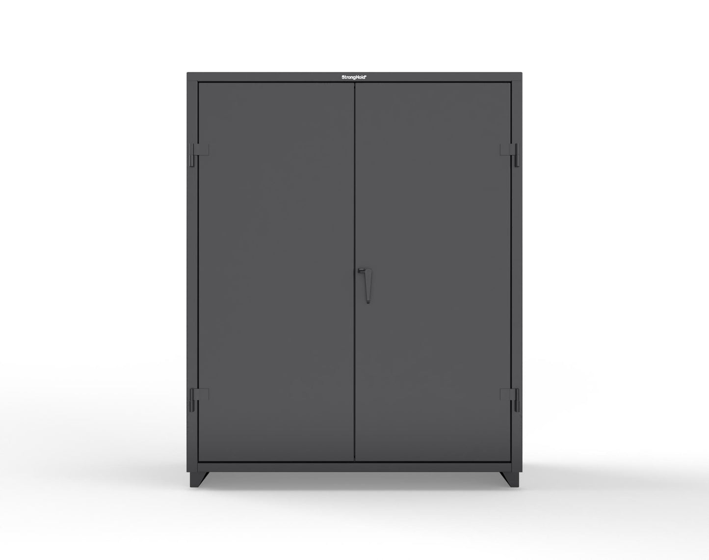 Extra Heavy Duty 14 GA Cabinet with 3 Shelves – 60 In. W x 24 In. D x 75 In. H - 56-243-L-9005