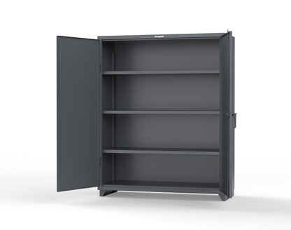 Extra Heavy Duty 14 GA Cabinet with 3 Shelves – 60 In. W x 24 In. D x 75 In. H - 56-243-L-7024