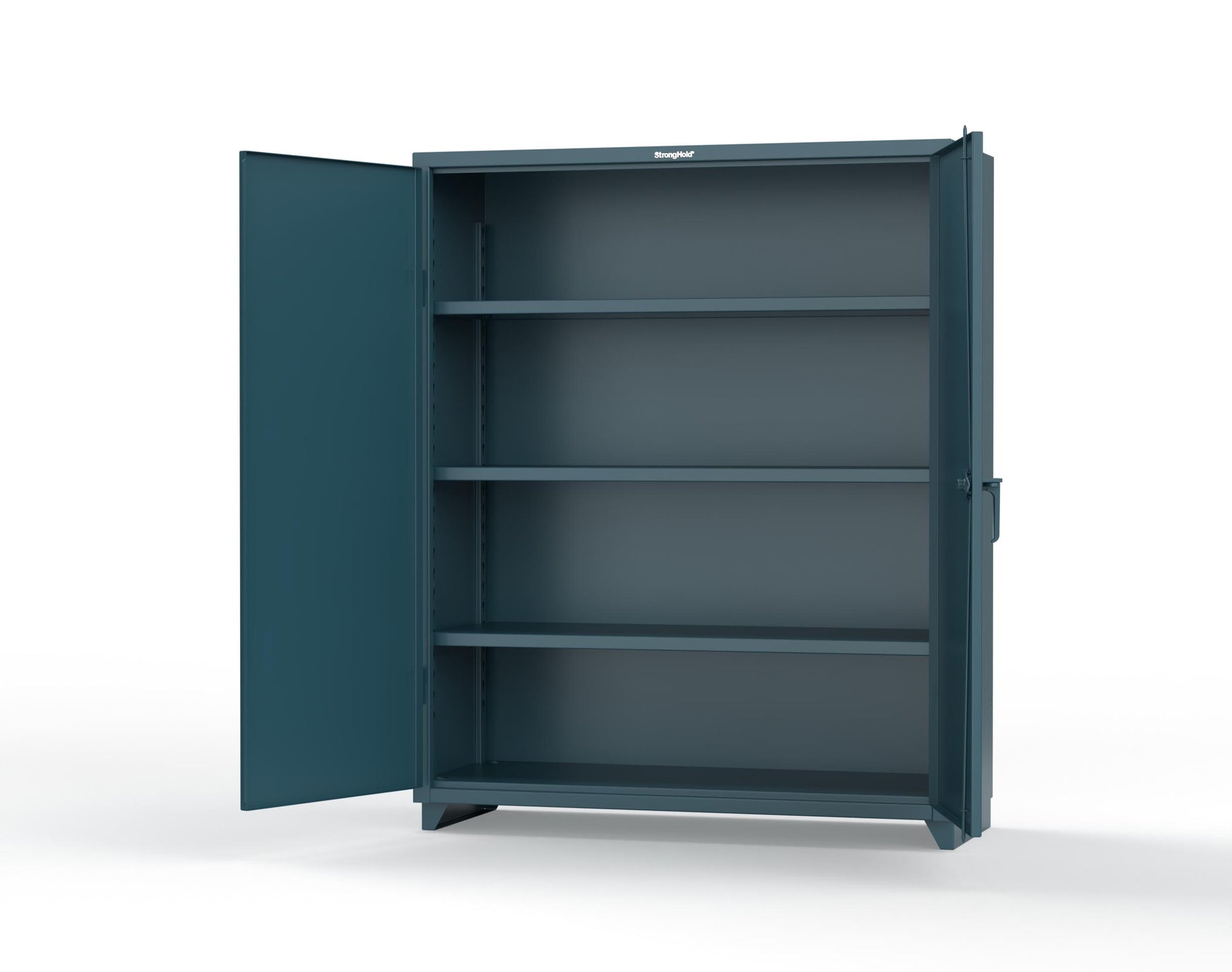 Extra Heavy Duty 14 GA Cabinet with 3 Shelves – 60 In. W x 24 In. D x 75 In. H - 56-243-L-5001