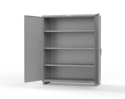 Extra Heavy Duty 14 GA Cabinet with 3 Shelves – 60 In. W x 24 In. D x 75 In. H - 56-243-L-7037