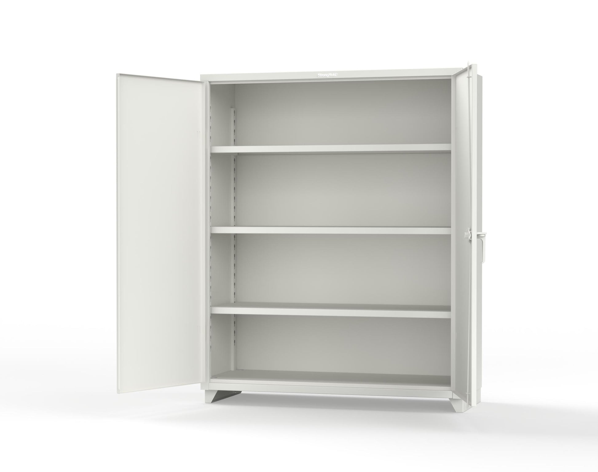 Extra Heavy Duty 14 GA Cabinet with 3 Shelves – 60 In. W x 24 In. D x 75 In. H - 56-243-L-9003