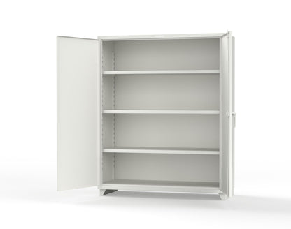 Extra Heavy Duty 14 GA Cabinet with 3 Shelves – 60 In. W x 24 In. D x 75 In. H - 56-243-L-9003