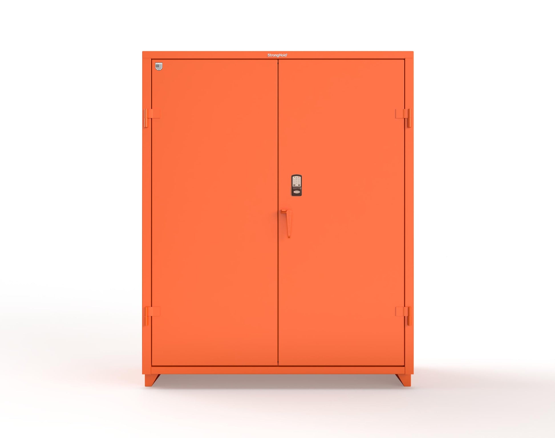 Extra Heavy Duty 14 GA Cabinet with 3 Shelves Secured by Electronic Lock & Card Reader (HID iClass) - 60 In. W x 24 In. D x 75 In. H - 56-243-PI-L-2009