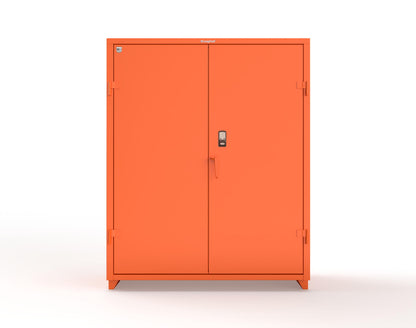 Extra Heavy Duty 14 GA Cabinet with 3 Shelves Secured by Electronic Lock & Card Reader (HID iClass) - 60 In. W x 24 In. D x 75 In. H - 56-243-PI-L-2009