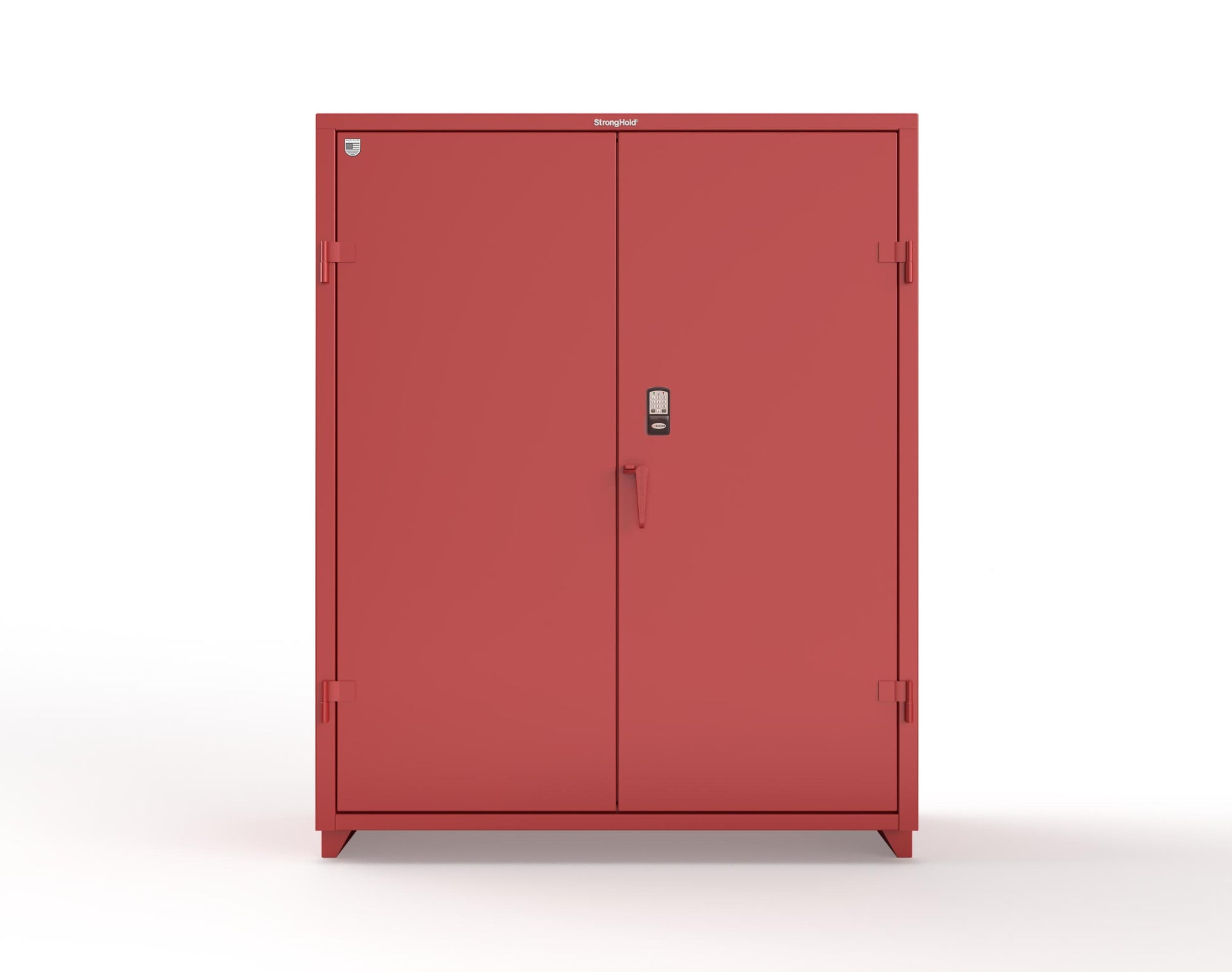 Extra Heavy Duty 14 GA Cabinet with 3 Shelves Secured by Electronic Lock & Card Reader (HID iClass) - 60 In. W x 24 In. D x 75 In. H - 56-243-PI-L-3001