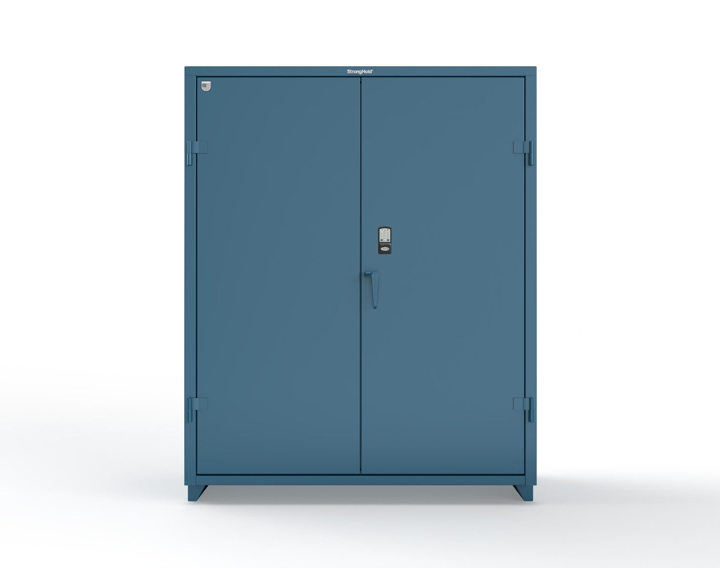 Extra Heavy Duty 14 GA Cabinet with 3 Shelves Secured by Electronic Lock & Card Reader (HID iClass) - 60 In. W x 24 In. D x 75 In. H - 56-243-PI-L-5001