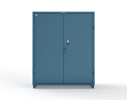 Extra Heavy Duty 14 GA Cabinet with 3 Shelves Secured by Electronic Lock & Card Reader (HID iClass) - 60 In. W x 24 In. D x 75 In. H - 56-243-PI-L-5001