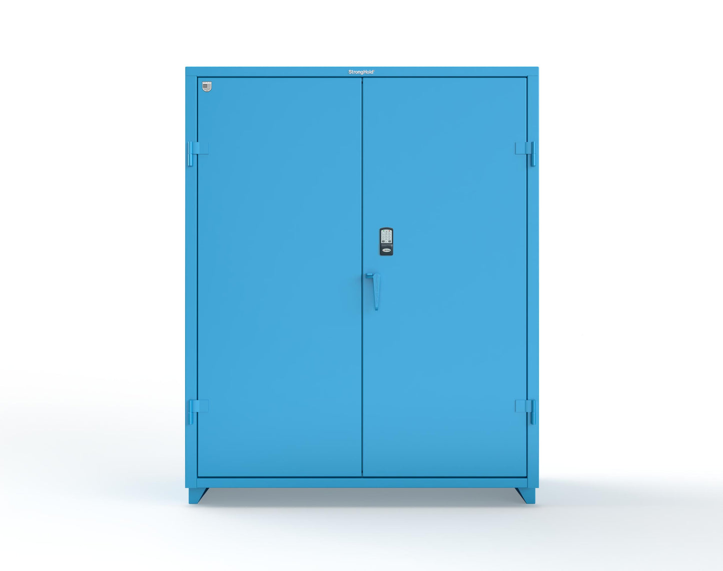 Extra Heavy Duty 14 GA Cabinet with 3 Shelves Secured by Electronic Lock & Card Reader (HID iClass) - 60 In. W x 24 In. D x 75 In. H - 56-243-PI-L-5012